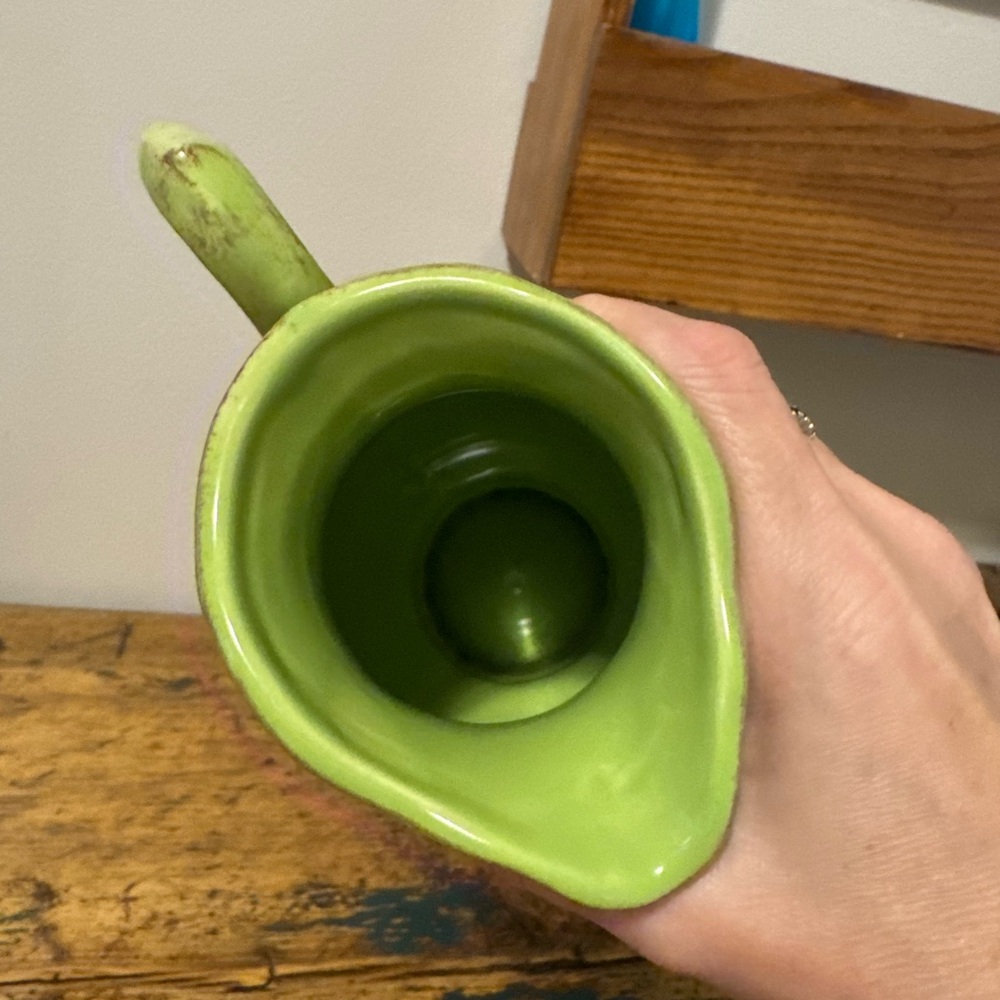 Green Ceramic Pitcher - Picture 6 of 6